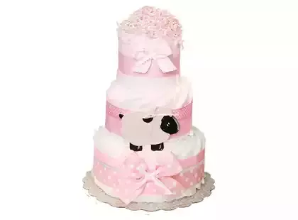 Торт из подгузников «Pink sheep»