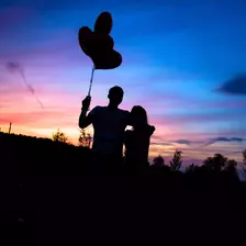 романтический полет на воздушном шаре