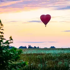романтический полет на двоих на воздушном шаре