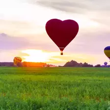 Организация романтического полета на воздушном шаре на двоих в Киеве