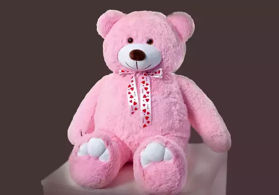 Ведмедик Девід, Рожевий, 110 см