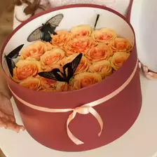 5 a box with live butterflies as a gift